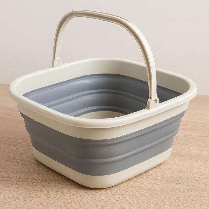 17 Portable Collapsible Wash Basin Bucket for Laundry Camping