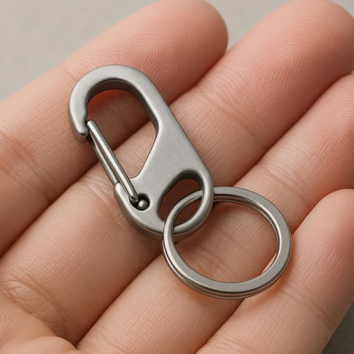 21 Mini Carabiner Keychain Clip Stainless Steel for Keys Backpack
