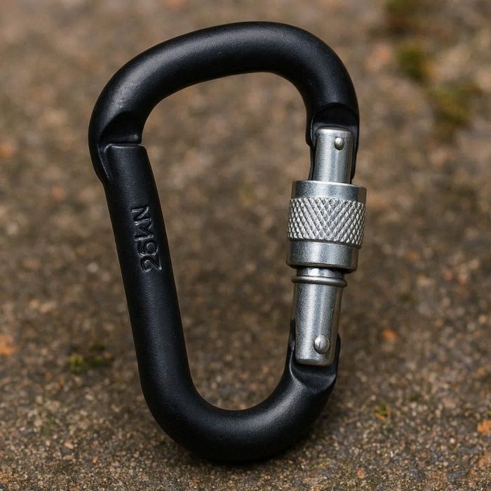 22 Heavy Duty Carabiner Clip Aluminum Locking for Gear Outdoor
