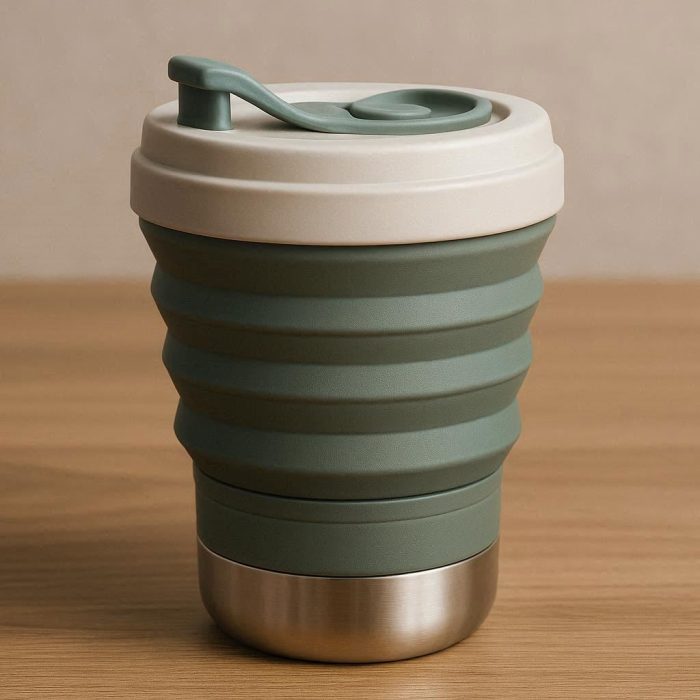4 Insulated Collapsible Coffee Cup Thermal Folding Travel Mug