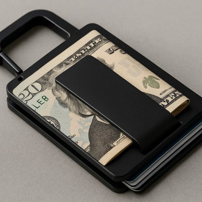 27 Carabiner Money Clip Wallet Combo for Cash Cards Minimalist