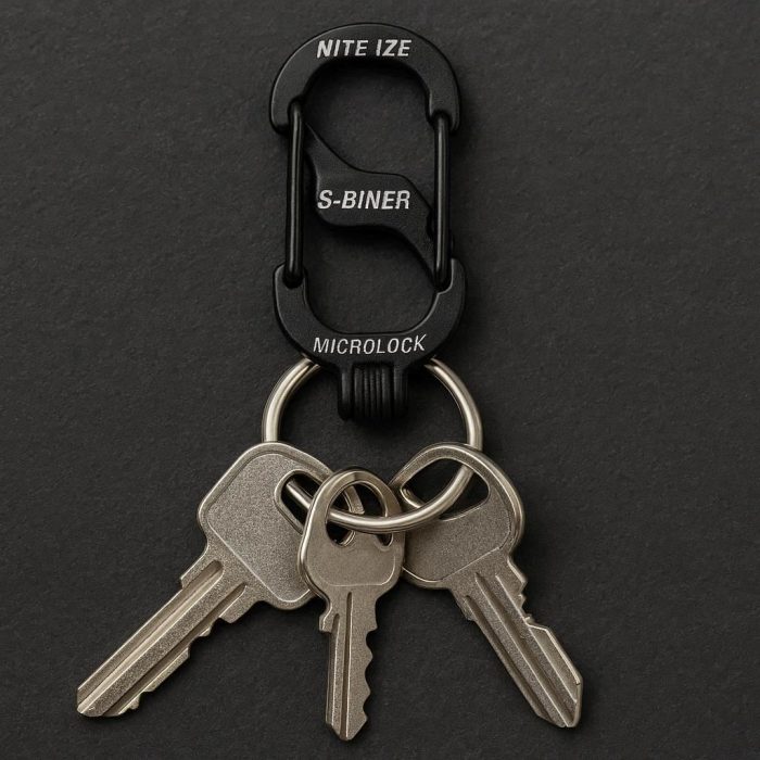 28 Nite Ize S Biner Microlock Carabiner Key Ring Secure Locking